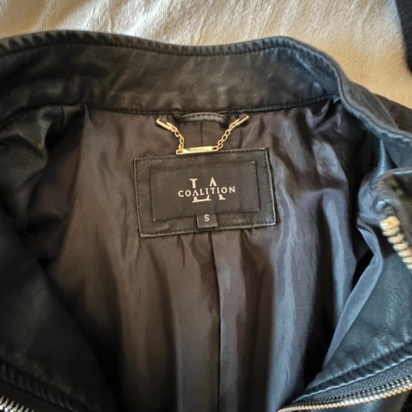 Coalition LA Black Leather Jacket - Picture 6 of 7